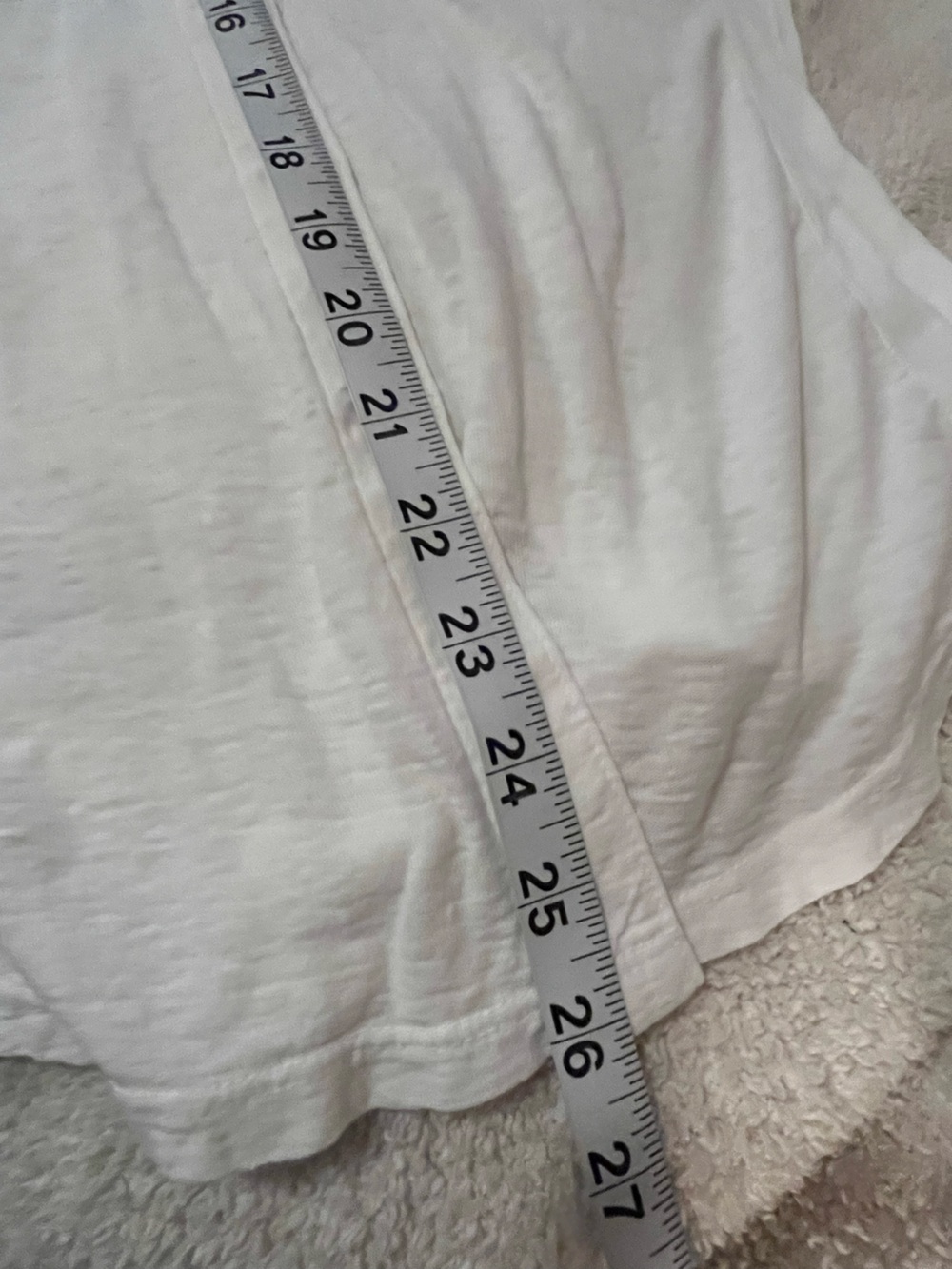 James Perse White Sheer Slub Side Panel Button Down Shirt —  4 XL - Picture 13 of 13